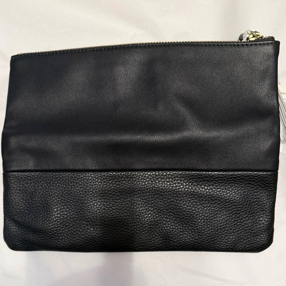 Anthropologie Vegan Black Clutch Ceramic Tassels Hechizo for Anthropologie